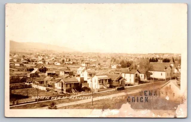 Postcard Port Angeles WA Washington Residence Section 1st First Street US-101