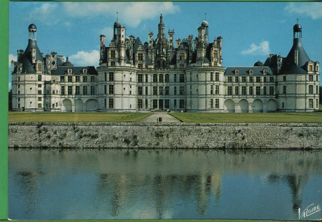 Vintage Paris France Postcard Les Merveilles Du Val De Loire Chambord 1977