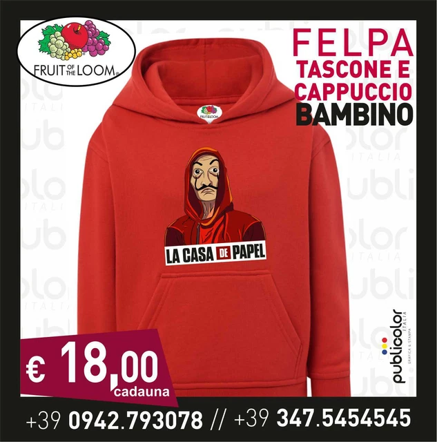 Felpa casa on sale di carta bambino