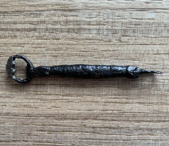 Nice Ancient Viking Iron Key for PadLock. c 800-1000 AD