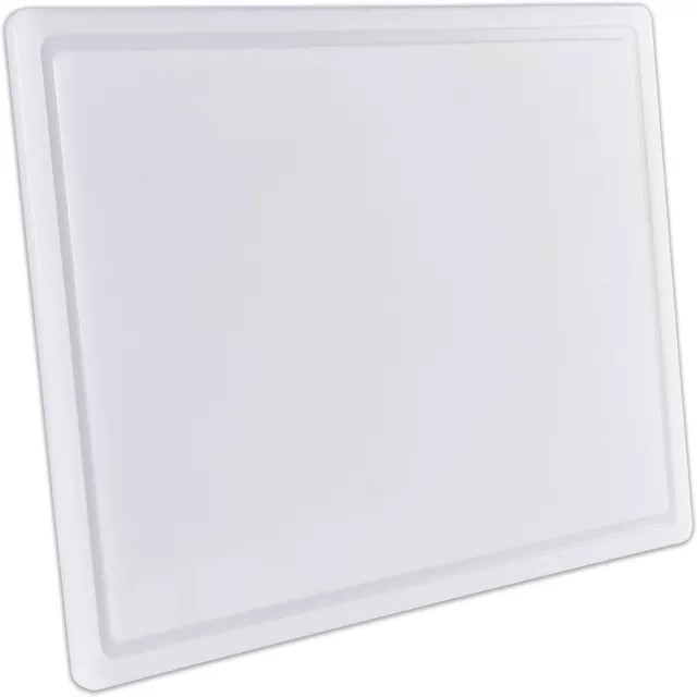 Thirteen Chefs Commercial Plastic 30x18" Carving Board W/Groove, HDPE Poly