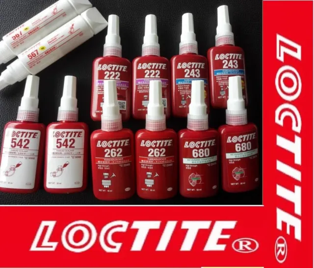 Loctite 222,243,271,272,424,454,480,518,567,577,609,638,648,680,401,406 Adhesive