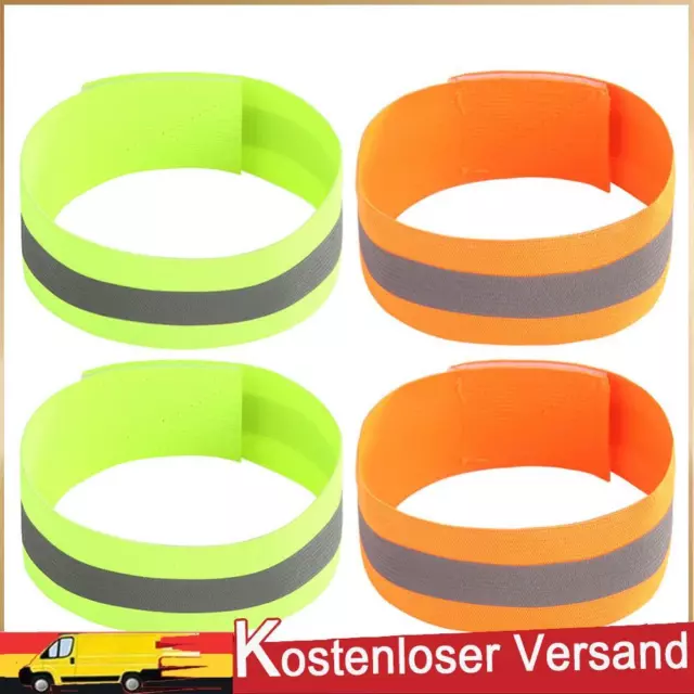 2pcs Night Running Armband Outdoor Cycling Arm Strap Safety Reflective Belts