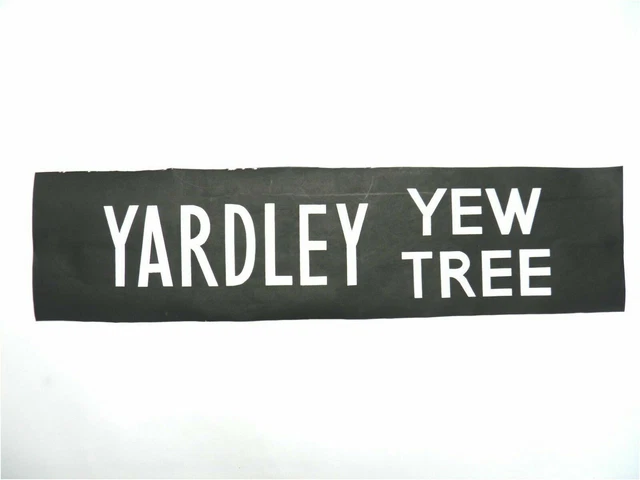 Yardley Eibe Baum Busjalousie Vintage Siebdruck Yardley Holz Ziel