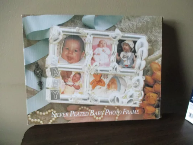 Godinger Silver Art Silver Plated Baby Photo Frame - Holds 5 Pictures NEW