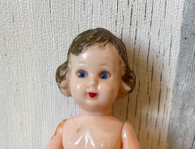 Poupée d'artiste de collection poupée ancienne celluloïd 45 cm état voir photos