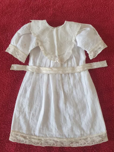 Magnifique ancienne  ROBE de Présentation de  Poupée  Jumeau