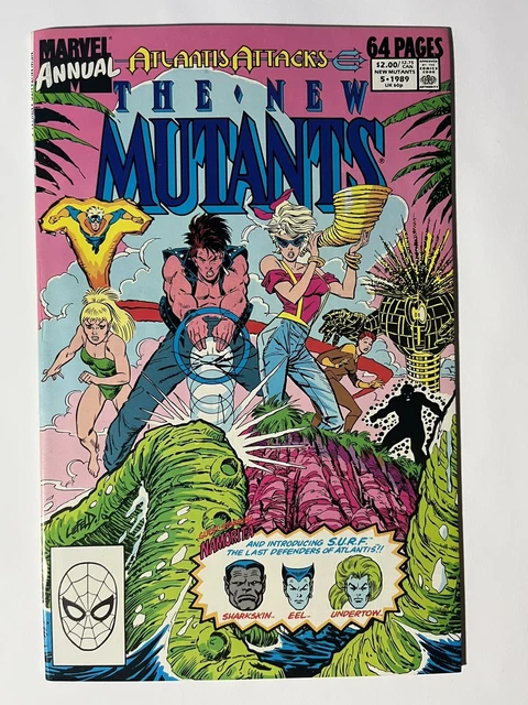 NEW MUTANTS ANNUAL # 5 *  ROB LIEFELD art * MARVEL COMICS * 1989
