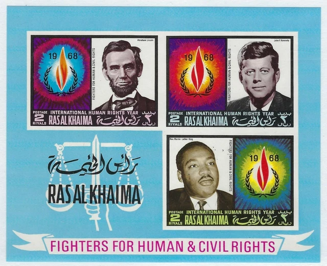 Uae 1968 Fighters For Human & Civil Rights Abraham Lincoln John Kennedy