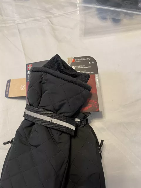 Swiss Tech Womens Ski Mittens L / XL NWT Black