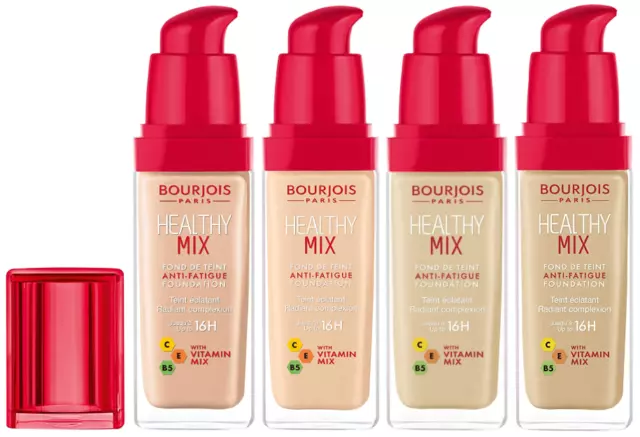 BOURJOIS Healthy Mix Anti-Fatigue 16hr Foundation 30ml - CHOOSE SHADE - NEW