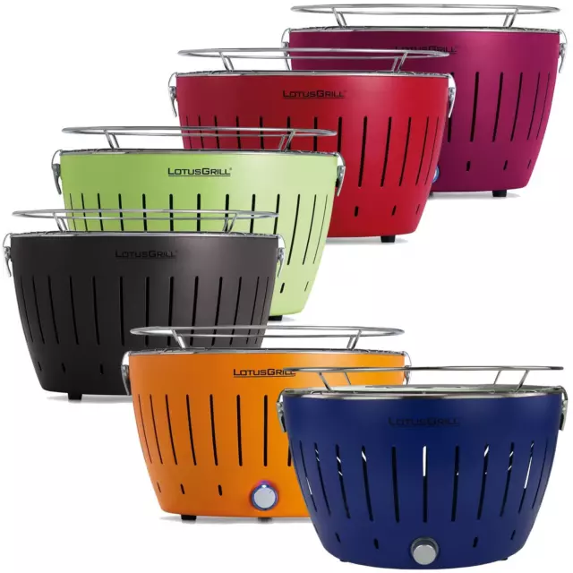 Lotus Grill Standard Charcoal Barbecue BBQ Black Red Purple Orange Green Blue