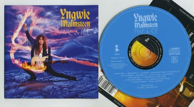 YNGWIE MALMSTEEN Fire and Ice Original 1990 Audio CD FREEPOST WORLDWIDE