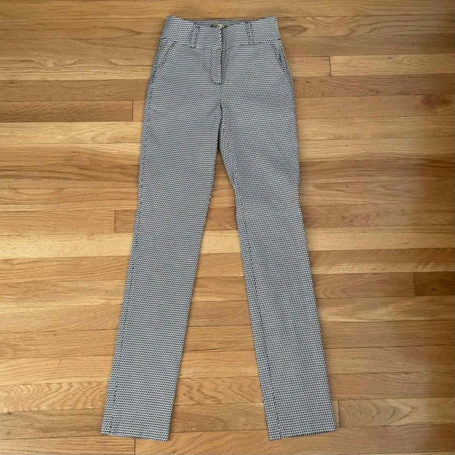 Dazz Slim Leg Houndstooth Pants - Size S