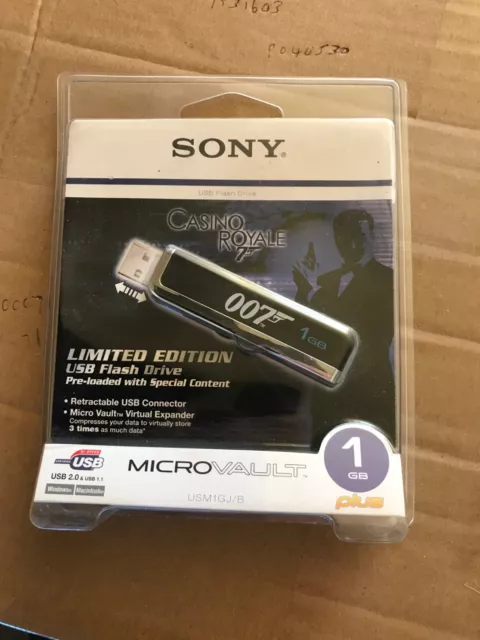 Sony Casino Royale 007 Limited Edition 1GB USB Flash Drive JAMES BOND