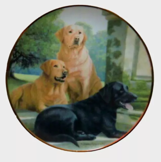 Nigel Hemming Labrador Dog"Canine Companions" Franklin Mint/Porcelain Plate