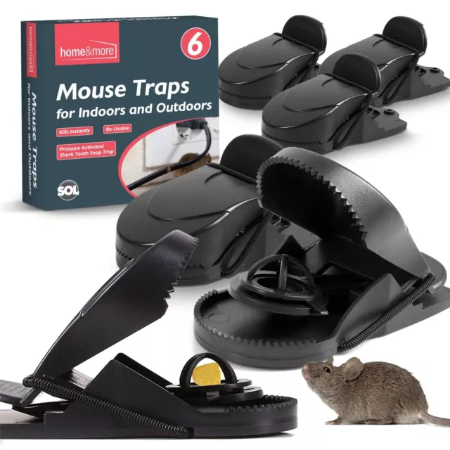 12-18 Mouse Traps Heavy Duty Mice Snap Catcher Rodent Mice Reusable Pest Control