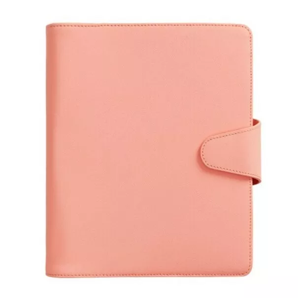 Kikki K Coral Textured Leather Planner Large A5 - She Shines