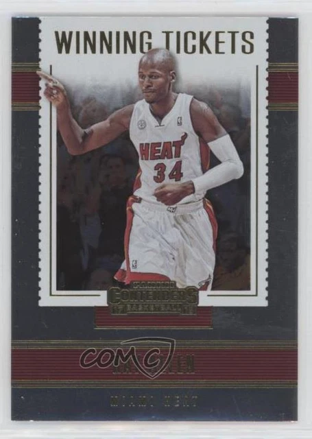 2017-18 Panini Contenders Winning Tickets Ray Allen #10 HOF