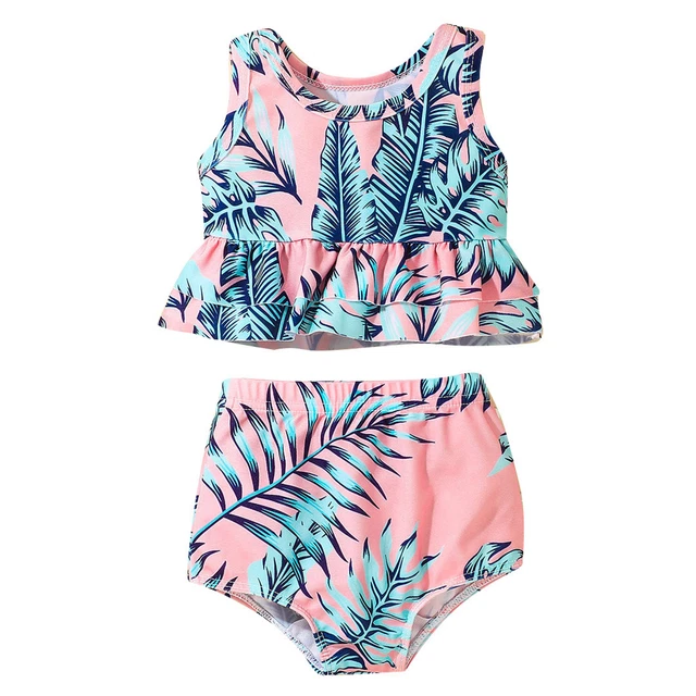 1 set abbigliamento da spiaggia bambino senza maniche resistente allo sbiadimento bambini bambini bipezzi bagno