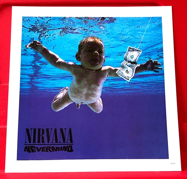 NIRVANA NEVERMIND ALBUM Cover Art PICTURE / PRINT 8.5" x 8.5" £2.49 ...