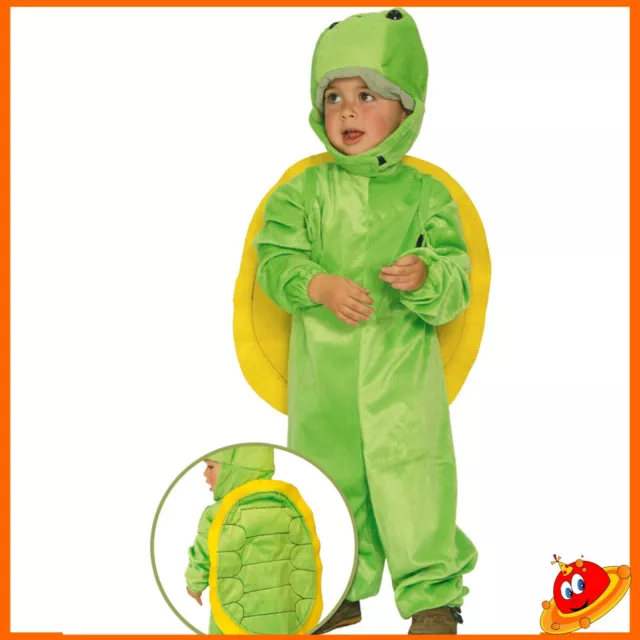 Costume Carnevale Baby Bambino Bambina Tartaruga  Tg da 12 a 24 mesi