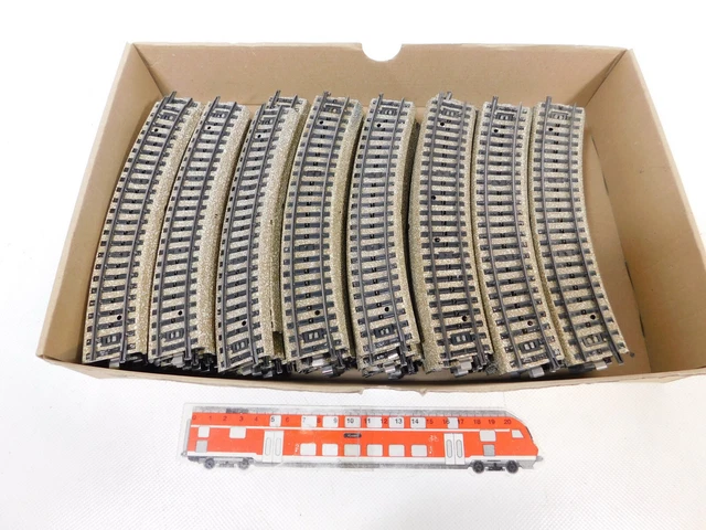 60X MÄRKLIN H0 AC 5100 Pièce De Rail/Voie M-Gleis Courbée #BZ825-3 EUR ...