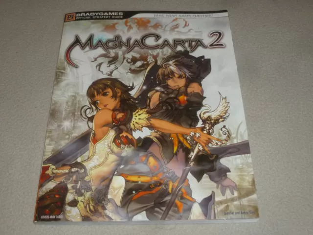 Magna Carta 2 Official Strategy Guide Brady Games Xbox 360 Rpg Book