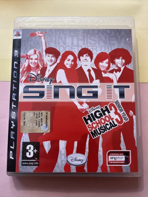 DISNEY SING IT HIGH SCHOOL MUSICAL 3 Playstation PS3 ITA DISCO COME NUOVO Gioco