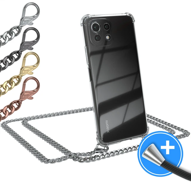 EAZY CASE für Xiaomi Mi Lite / 5G / NE Hülle mit Band Handykette Set Cover TPU
