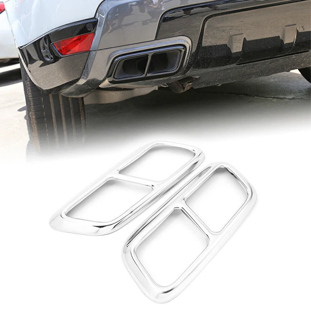 Copertura tubo coda marmitta scarico argento Land Rover Range Rover Sport 2018-19