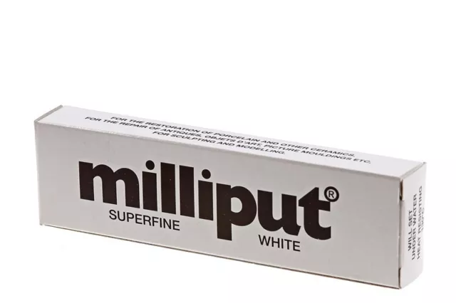 Milliput 'Superfine White' 2 Part Epoxy Putty 113g Pack - 2nd Class Post