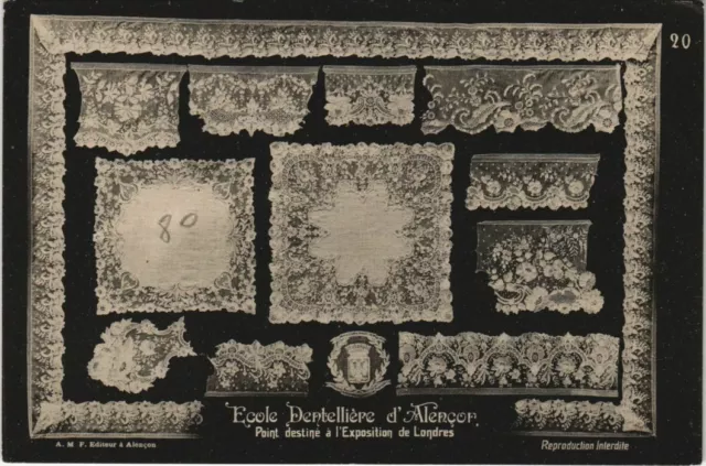 CPA Ecole Dentelliére d'ALENCON-Point destine a l'Exposition de Londres (29935)