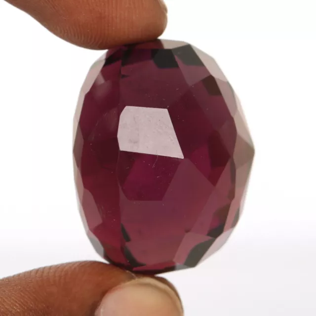 Round Cut Violet Amethyst 56 Ct. Brazilian Faceted Loose Gemstone For Jewelry -2 3