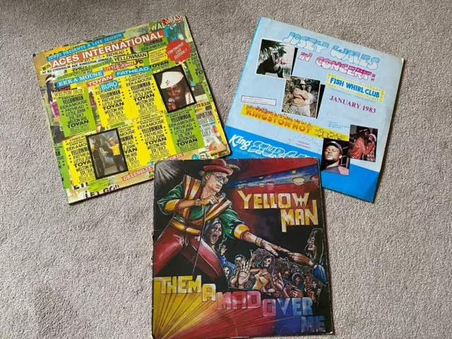 3 Reggae Dance Hall LP's vgc josey wales, Yellowman, Toyan etc