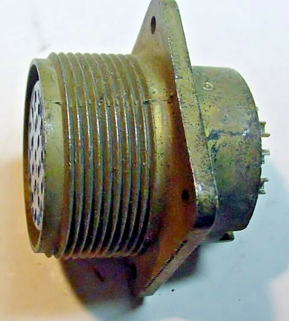 NOS Military Amphenol 19 Pin Female Chassis Connector AN3102A22-14S© On Blue Ins 2