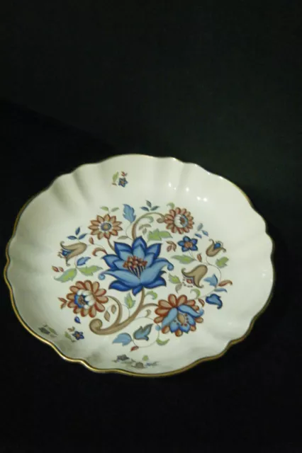 Carlton Ware vintage floral with gold rim dish / shallow bowl