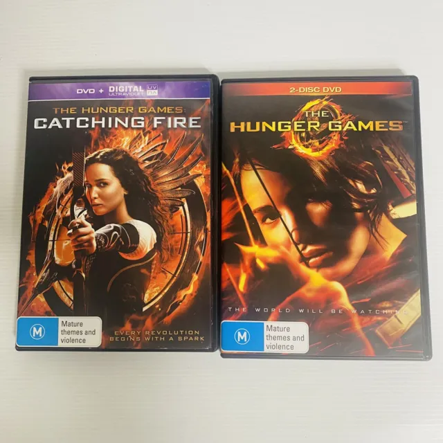 The HUNGER GAMES & Catching Fire  Collection DVD, Region 4 VGC