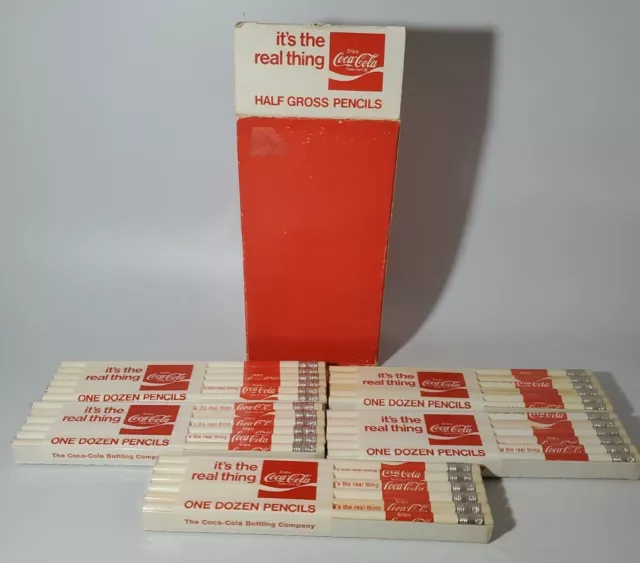 60 Vintage Coca-Cola Pencils in Original Box Made in USA