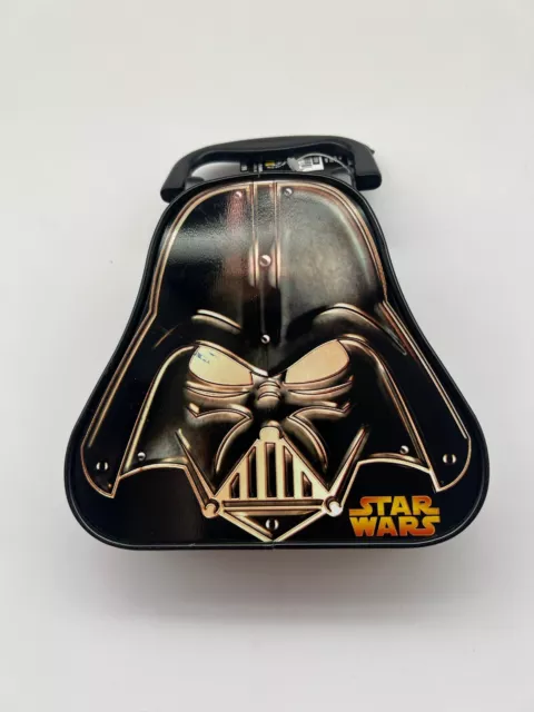 New 2005 Galerie Star Wars Darth Vader Embossed Tin Lunchbox w/ Original M&M's