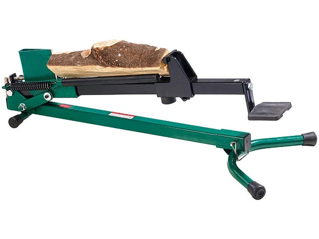 Stromloser Stahl-Holzspalter mit Fußbetrieb, 1,2 Tonnen Schlagkraft