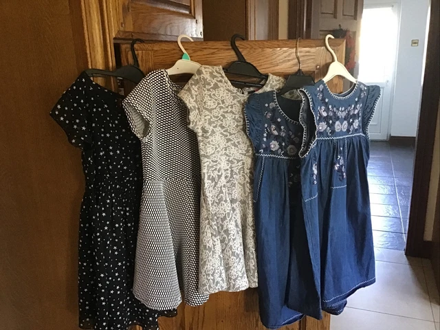 girls dress bundle  5/6 Or 6/7 years next denim dress young dimension etc