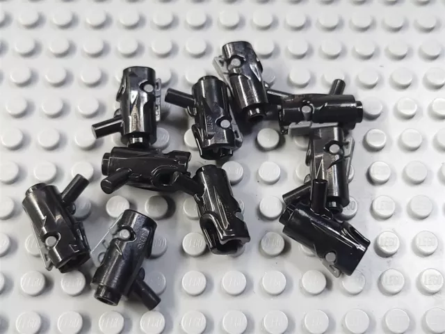LEGO Lot of 10 Black Shooting Star Wars Minifig Gun Blaster Weapons