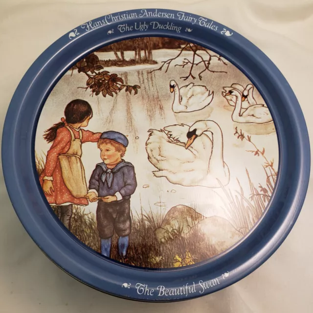 Vintage Kjeldsens The Ugly Duckling Collectible Round Tin 1981