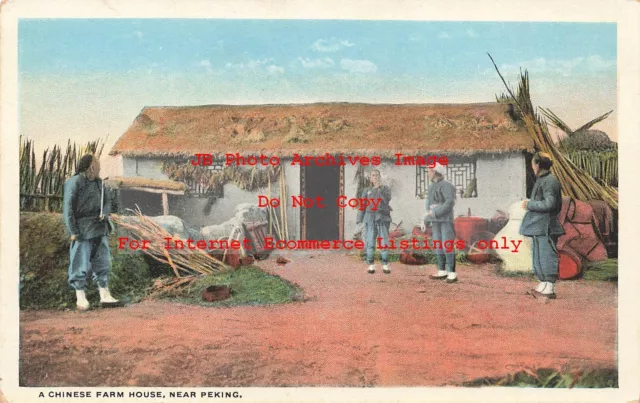 China, Peking, Chinese Farm House, Curteich No R-80389