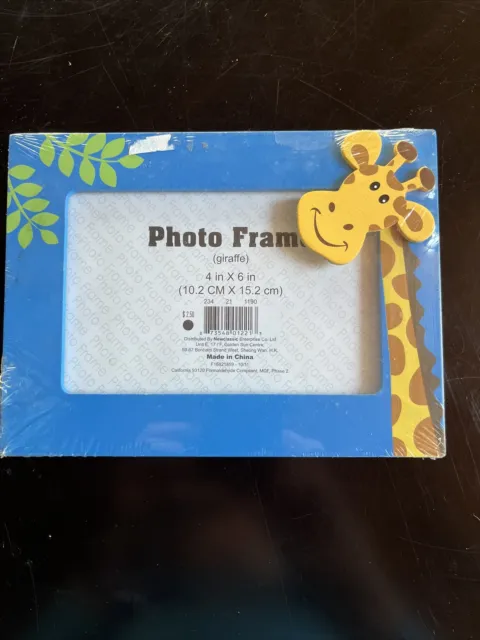 Giraffe Photo Frame / 4x6 In | For Vertical/Horizontal Display on Tabletops