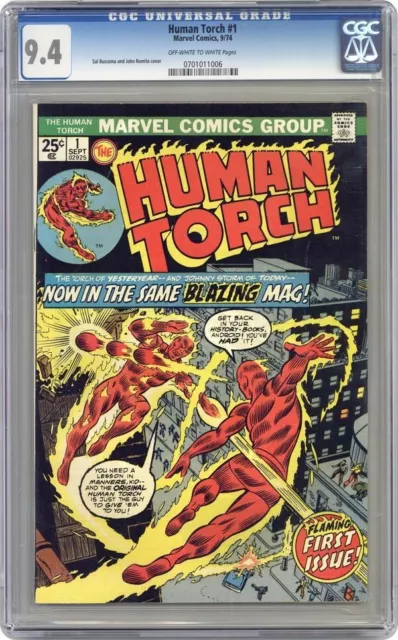 Human Torch #1  CGC NM 9.4  1974 Marvel