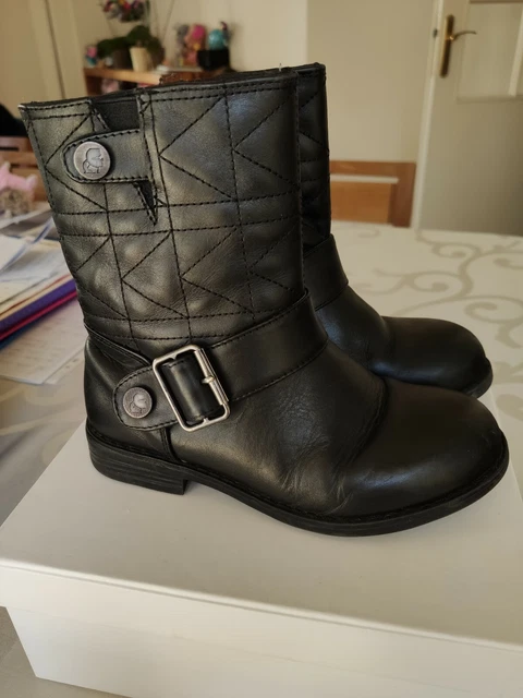 Bottines en cuir Karl Lagerfeld Kids