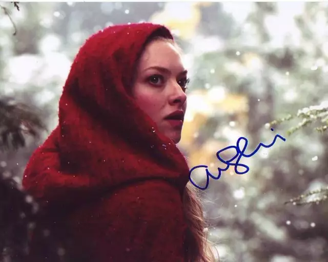AMANDA SEYFRIED signed autographed RED RIDING HOOD VALERIE 8x10 photo
