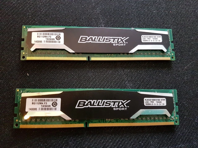 Ddr3 1600 Blt4g3d1608dt1tx0 8GB CRUCIAL BALLISTIX Sport